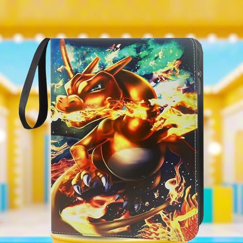 Sammelkarten Album, Binder,50 Seiten 900 Transparent Card Binder,7 * 9.2cm Wasserdicht PU Sammelalbum Karten,Karten Binder mit Gemustert Verwendet zum Sammeln von Spielkarten und Sportkarten