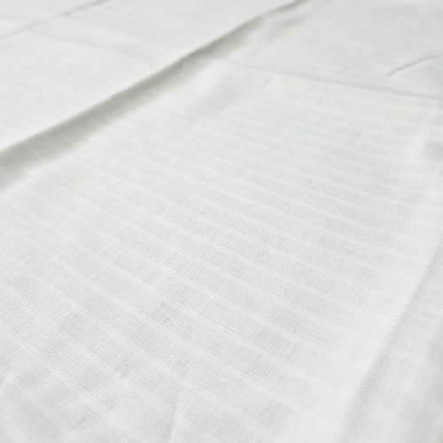 Klassische Bettlaken Hotel Betttuch ohne Gummizug 150 x 200 cm Haustuch Laken für Bett 100% Baumwolle Edel-Linon Made in Germany (Weiß)