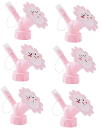 TOBBOMEY 6pièces Arroseurs De Bouteille Forme De Cartoons pour Arrosage De Plantes Et Outils De Jardinage Amusants Et