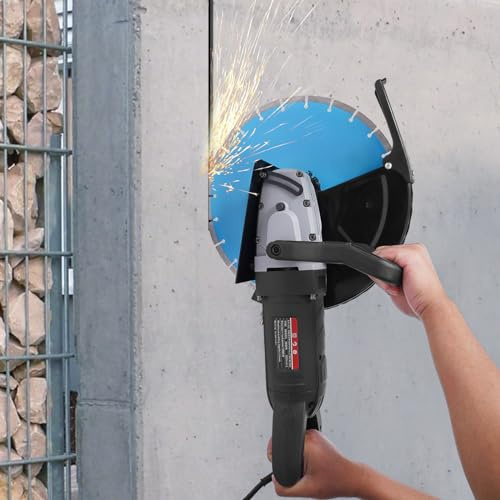 Sega elettrica per calcestruzzo, 5800 W, 3800 giri/min, profondità di taglio 135 mm, taglierina per legno, cemento armato, cemento, mattoni, acciaio