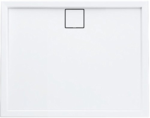 iBath - Piatto doccia rettangolare per cabina doccia, in polistirolo e acrilico, stabile, liscio, colore: Bianco, Bianco