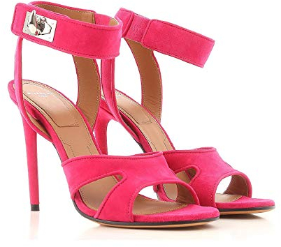 Givenchy Sandali con Tacco Alto camoscio Fuchsia - Codice Modello: BE300FE005 675 - Taglia: 39.5 EU