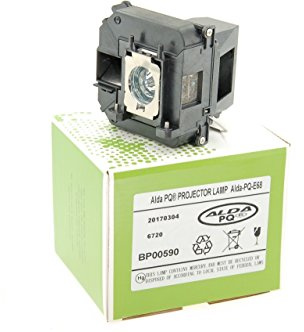 Alda PQ Premium, Lampe de projecteur compatible avec EPSON EH-TW6100 Projecteurs, Lampe avec logements