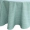 Outdoor Tischdecke rund Ø 145 cm in mint-grün meliert - Modernes Tisch-Tuch als wetterfeste Garten-Tischdecke - Abwaschbare Außenbereich Abdeckung als große Garten-Tische Camping Tisch-Deko