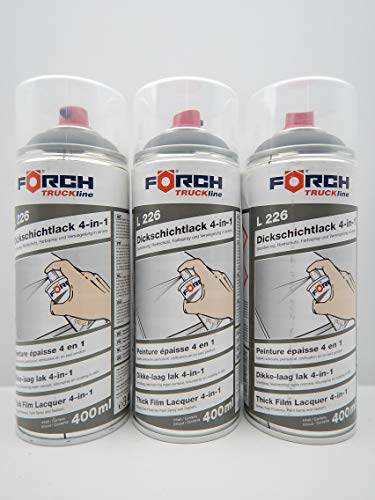 FORCH 4 in 1 Volvo 1130 Graphitgrau GRAU DICKSCHICHTLACK Lack Spray SPRAYDOSE 400ML (3)