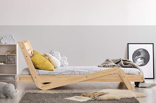 Kinderbett aus Holz, 100 x 170 cm, mit Lattenrost