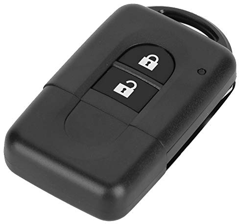 Étui pour clé ABS de taille compacte, étui pour clé à distance portable, coque de clé, 2 boutons Nissan Note pour Nissan X-Trail Nissan Qashqai Nissan Micra