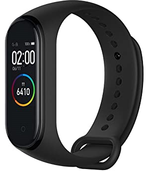 INF Armband für Xiaomi Mi Band 3/4 / Silikon-Zubehörgurt/Sportgurt/Austauschbares Armband, Farbe schwarz