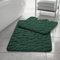 Comfort Collections Badematten-Set aus Memory-Schaum, Kieselsteine, 2-teilig, weich, saugfähig, rutschfest, 50 x 80 cm, WC-Vorleger (50 x 40 cm)