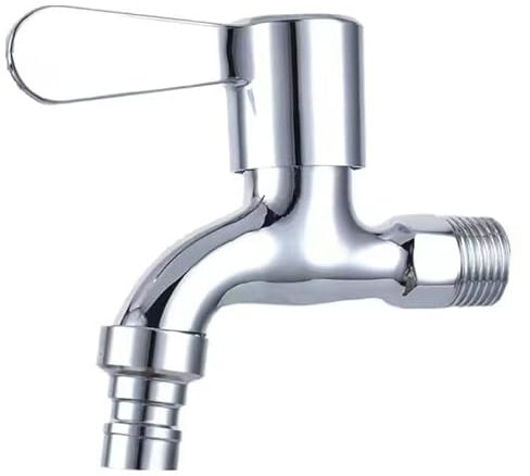 EVOLVE Rubinetto da Giardino per Esterni, per Interni, 1/2, in Ottone Resistente, Cromato, Finitura Cromata