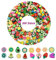 TONAUP 200 STK Obst Perlen zum Auffädeln, Weiche Keramik Beads, DIY Armband Zubehör zur Herstellung von Halskettenschmuck, Mixed Fruit Polymer Clay Beads für Kinder und Mädchen
