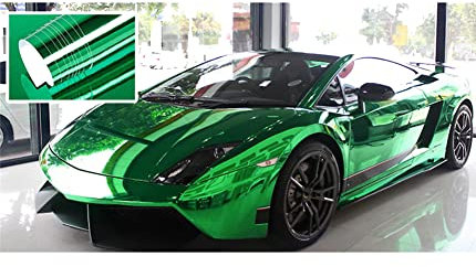 Autofolie Selbstklebend,MoreChioce 152cm x 20cm PVC Auto Lackschutzfolie Selbstklebefolie Schutzfolie Galvanische Folie Autospiegel Oberflächenfolie wasserdichte Anti-UV Klebefolie Aufkleber,Grün