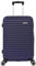 TROLLEY ADC - Valise Cabine 55x34x23 - Rigide, Légère 2,5 Kg - 39 litres - 4 Doubles Roues Silencieuses - Maniable, Pratique et Étanche - Collection Classiq - Bleu Marine