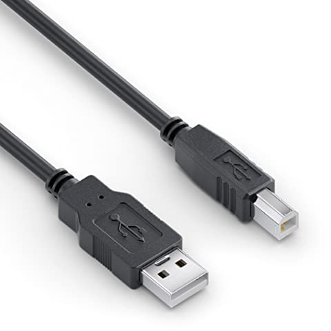 Sonero® cable USB 2.0, cable de conexión activa con amplificador de señal, cable de impresora, conector USB-A a conector USB-B, 480 Mbit/s, 15,0 m, negro