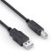 Sonero® câble USB 2.0, câble de connexion active avec amplificateur de signal, câble d'imprimante, fiche USB-A vers fiche USB-B, 480 Mbit/s, 15,0 m, noir