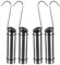 Set of 4 Compact Stainless Steel Hanging Humidifier Radiator – Regulates Dry Air Moisture Humidity – Humidifier with S Shaped Hooks By Crystals®