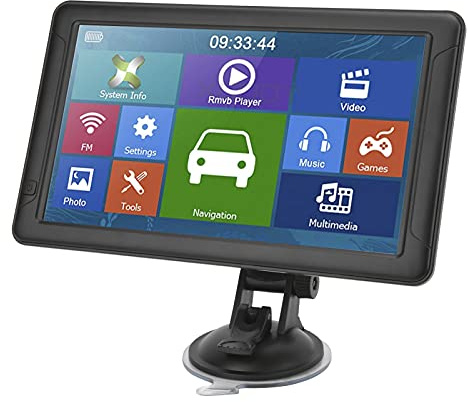 Shanrya Touchscreen-GPS-Navigation, Amerika-Karte Auto-GPS-Navigation 9 Zoll Sprachführung 8 GB Speicher für LKW