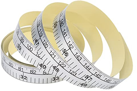 Self-Adhesive Measuring Tape Double Scale Stick Tape Measure Workbench Ruler for Saw Table Drafting Tables and More