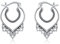 Shusukue Boho Ohrringe Silber 925 Vintage Schmuck Lotus Ohrhänger Damen Modeschmuck