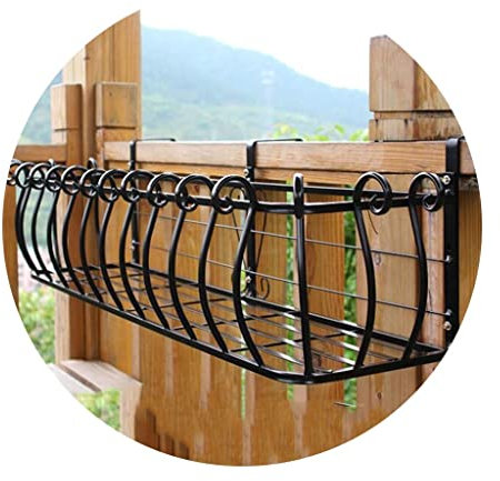 Jardinería Estante De Plantas Suculentas Soporte De Flores De Barandilla De Balcón De Hierro Forjado Soporte Para Macetas Valla Jardín Macetero Colgante Hermoso Y Práctico Puesto De Flores. Huertos ur