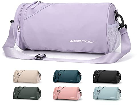 SZSYCN Sporttasche Reisetasche Herren Duffel Bag 20L Übernachtungstasche Damen mit Schuhfach & Nassfach wasserdichte Turnbeutel für Sport Fitnessstudio Schwimmen, Lila