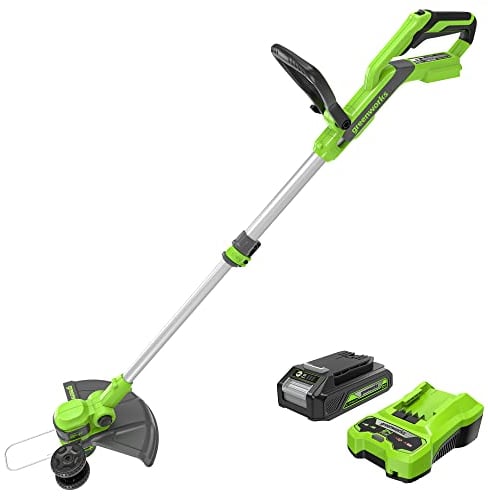 Greenworks Coupe-Bordure sans Fil 24 V 30,5 cm (Gen 2), Batterie 2,0 Ah et Chargeur Inclus