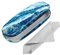 FINTIE Hardcase Brillenetui - Tragbare Hartschale Brillenetui mit Brillenputztuch - Etui für Brillen und Sonnenbrille, Meeresblau