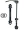 HOHOVYVY Fahrrad-Fahrrad-Achse, vorne und hinten, mit 25 mm (1/4) Nabenlager