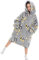 Ksnnrsng Kinder Tragbare Decken Übergroße Hoodie Sweatshirt Decken für Jungen Mädchen Teenager, Pullover Kapuzenpullover Oversized Tragbare Decke Weich Bequeme warmes (Panda, 7-13 Jahre)