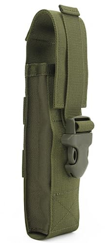 ACEXIER Jagd Taktische Taschenlampe Tasche Holster Tactical Molle 1000D Cordura Nylon Taschenlampe Tasche Stabhalter (Green)