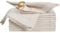 Limecasa Flachs Stoffservietten mit Hohlsaum, 50,8 x 50,8 cm, naturfarben, 12 Stück