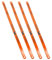 4 Stück Metallsägeblatt, 300mm 24 tpi Bi-Metallsägeblatt, Hochleistungsfähige Universal Handsägeblätter aus Legierter Stahl für Holz Metall Kunststoffe(Orange)
