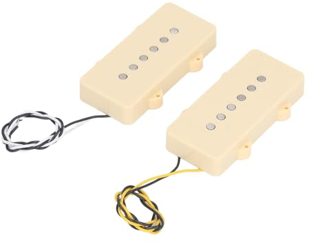 Micro à Bobine Unique pour Guitare, 2 Pièces, Micro Humbucker Alnico 5 pour Remplacement de Guitare électrique Jazzmaster