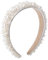 Bandeau de Perles,Fausse Perle Bandeaux de Mariée de Perles Serre Tête Perle Femme Mariage Epais Rétro Perle Serre Tete de Mariée pour Femme et Fille
