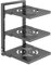 Gzsekken Pot Rack Organizer, Pot and Pan Stand Rack with 5 Adjustable Non-slip Dividers, Detachable Pot Lid Holder Stand Cookware Baking Tray Storage and Organiser for Kitchen (3 TIRES)
