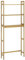 kleankin Estantería sobre Inodoro de Bambú Estantería de Baño con 3 Estantes y Alfombrillas Antideslizantes Antivuelco Estilo Moderno 68x20x165 cm Natural