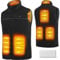 LABCOOL Heated Gilet for Men Women- Heated Vest with Micro-fleece - USB Powered 6-Zone Heating & 3 Heat Settings - 10000mAh Power Bank - Machine Washable - Ideal for Outdoor