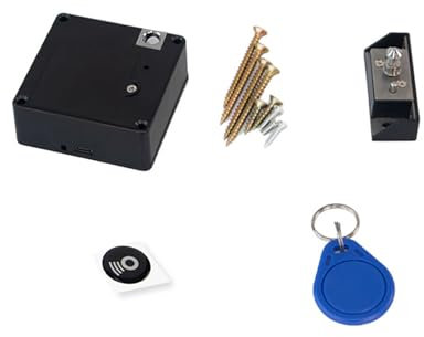 EIOLWJIEO Serrure D résistante Pour aux intempéries, sécurité fiable pour serrures électroniques extérieures, serrure de porte intelligente, serrure électrique d'armoire, deux