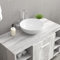 LAPOOH Waschbecken Weiß 28x28x10 cm Keramik, Aufsatzwaschbecken, Bathroom Sink, Waschtisch, Aufsatzbecken, Ablaufgarnitur - 242569