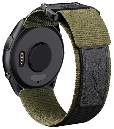 Cinturino per Huawei Watch GT4/GT3/GT2/GT3 Pro/GT5/GT5 Pro 46mm, 22mm Cinturino per Garmin Vivoactive 4, Venu 2/3, Cinturino per Samsung Galaxy Watch 3 45mm/Gear S3 Classic/Frontie(Nero/Verde)