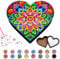 Lotvic DIY Diamant Malerei Schmuck Box, Schmuckkästchen Aufbewahrungsbox DIY Diamant Mit Spiegel, Diamond Painting Schmuckkästchen, Herz Mandala Diamond Painting, Diamond Art Spielzeug Von 5-12 Jahren