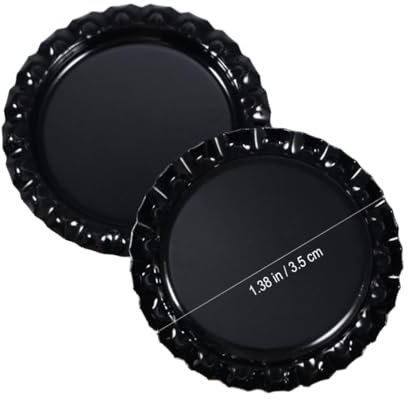 SEWACC 100pcs Beer Bottle Caps Decorative Tinplate Beer Bottle Tops Great Workmanship for Home Party Decor