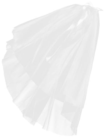 DEARMAMY Doppellagiger Brautschleier Mit Schleifen Design 60 Elegantes Hochzeitszubehör Für Die Braut Ideal Für Junggesellinnenabschiede Und Hochzeiten