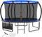 Devoko Trampolin Outdoor Ø 228/305/366/427 cm, vom TÜV Rheinland GS-Zertifikat, Kindertrampolin Gartentrampolin mit Sicherheitsnetz, Rundes Riesentrampolin mit Leiter und Schuhbeutel