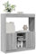 Woonisher Highboard Grau Sonoma 92x33x100 cm Holzwerkstoff bücherregal Holz