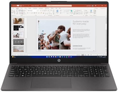HP 255 G10 15.6 Laptop | AMD Ryzen 5 | 8GB RAM | 256GB SSD | Full HD Display | HD Webcam | Stereo Speakers | Windows 11 Professional | Grey | AMD Ryzen 5, 8GB RAM, 256GB SSD, Full HD Display, Windows 11 Professional