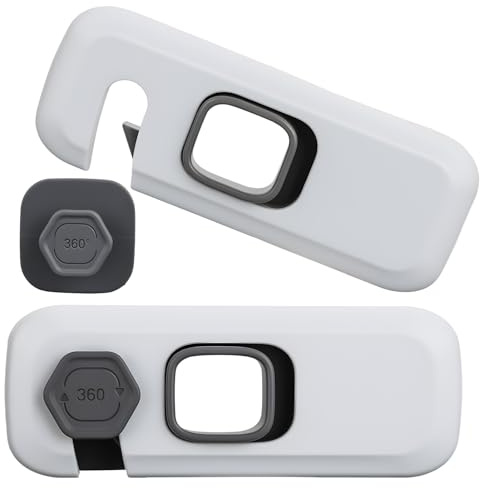 2 cierres de seguridad para niños para frigorífico, sin taladrar, adhesivo fuerte, para nevera, congelador, lavadora, ventana, cajón, inodoro, armarios, camping y más