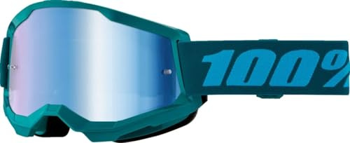 Parts Europe 100% STRATA 2 Brille - Stone - Hellblau Türkis mirror Lens