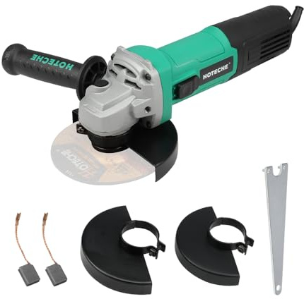 Hoteche 1200W 115/125MM Winkelschleifer - 3000-11000rpm Leerlauf, Farbige Verpackung