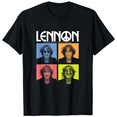 John Lennon - Farbblock T-Shirt